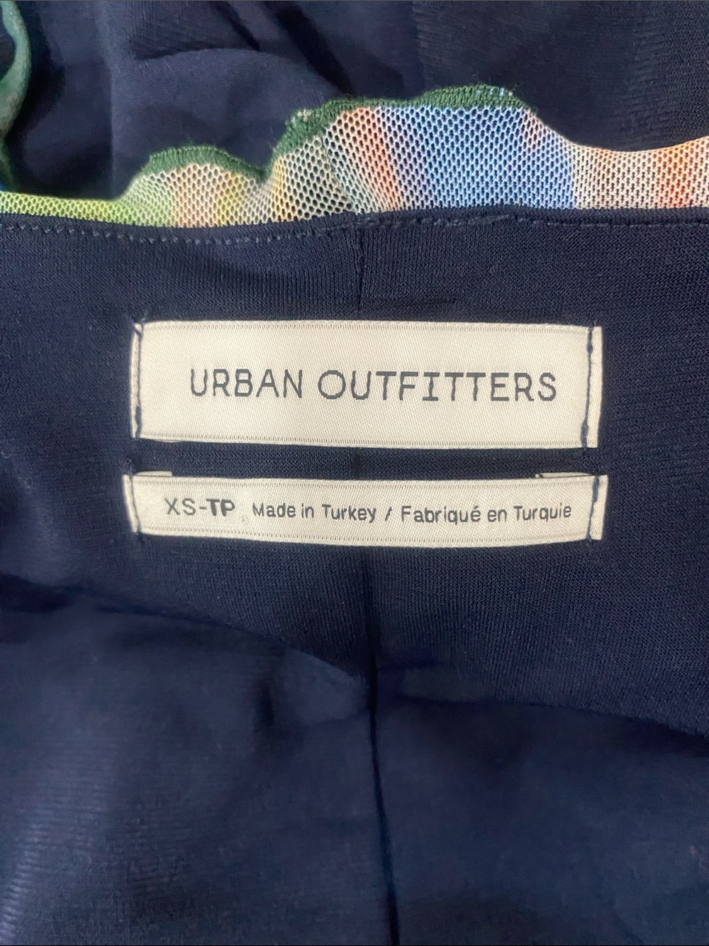 Urban Outfitters Multicolor Brushstroke Spaghetti-Strap Mini Dress - Picture 8 of 8
